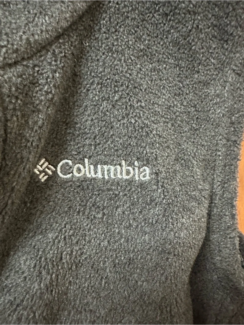 Columbia Dark Gray Fleece Vest with Full Zip